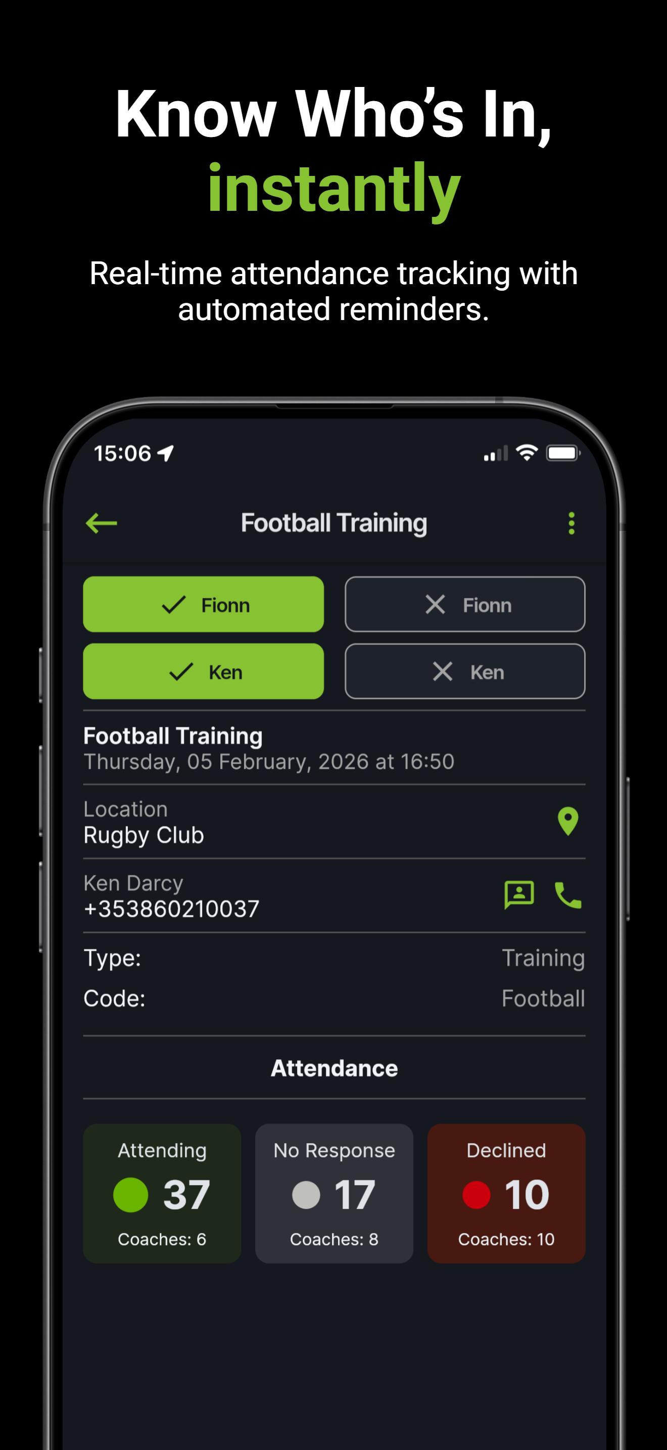 CoachSmart event detail